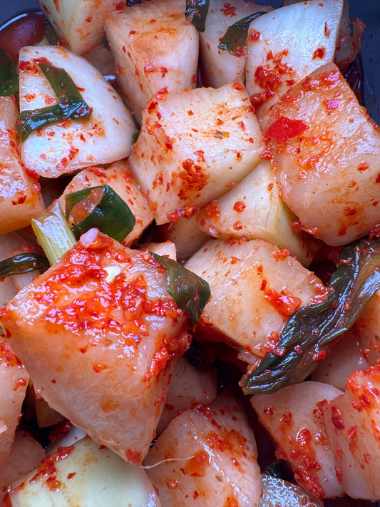 Korean Radish Kimchi - Kkakdugi